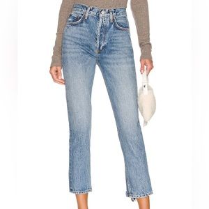 Agolde Riley High Rise Straight Crop in Endless